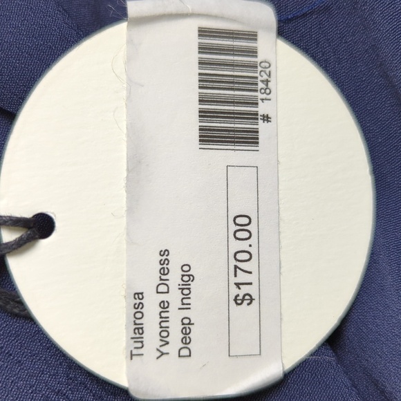 Tularosa Yvonne Wrap Dress Deep Indigo Size XS New With Tags - Picture 10 of 10